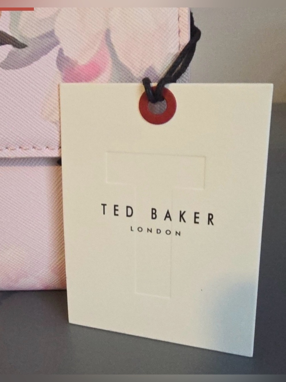 Ted Baker Pink Floral Chain Crossbody Bag with Gold Hardware - Picture 8 of 15